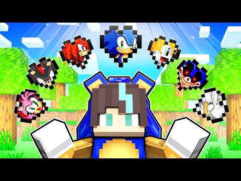 Minecraft But I Have SONIC Hearts!😱💥