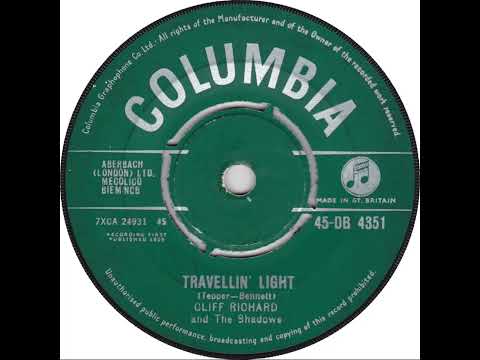 UK New Entry 1959 (142a) Cliff Richard & The Shadows - Travellin' Light