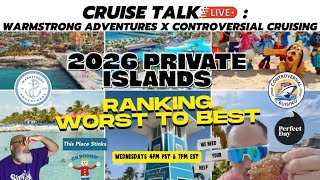Ranking cruise lines private islands