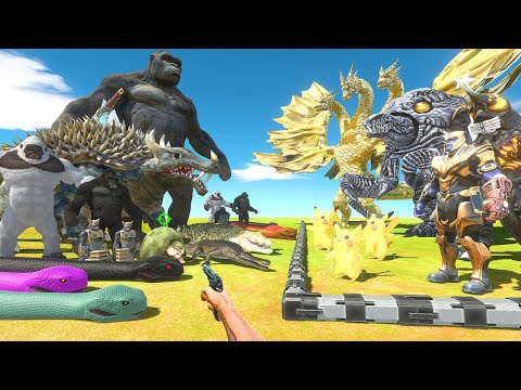 FPS Avatar Rescues Lightning Monsters and Fight Reptiles and Primates-Animal Revolt Battle Simulator