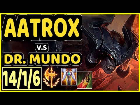 MAGIFELIX (AATROX) vs DR. MUNDO - 14/1/6 KDA TOP CHALLENGER GAMEPLAY - EUW