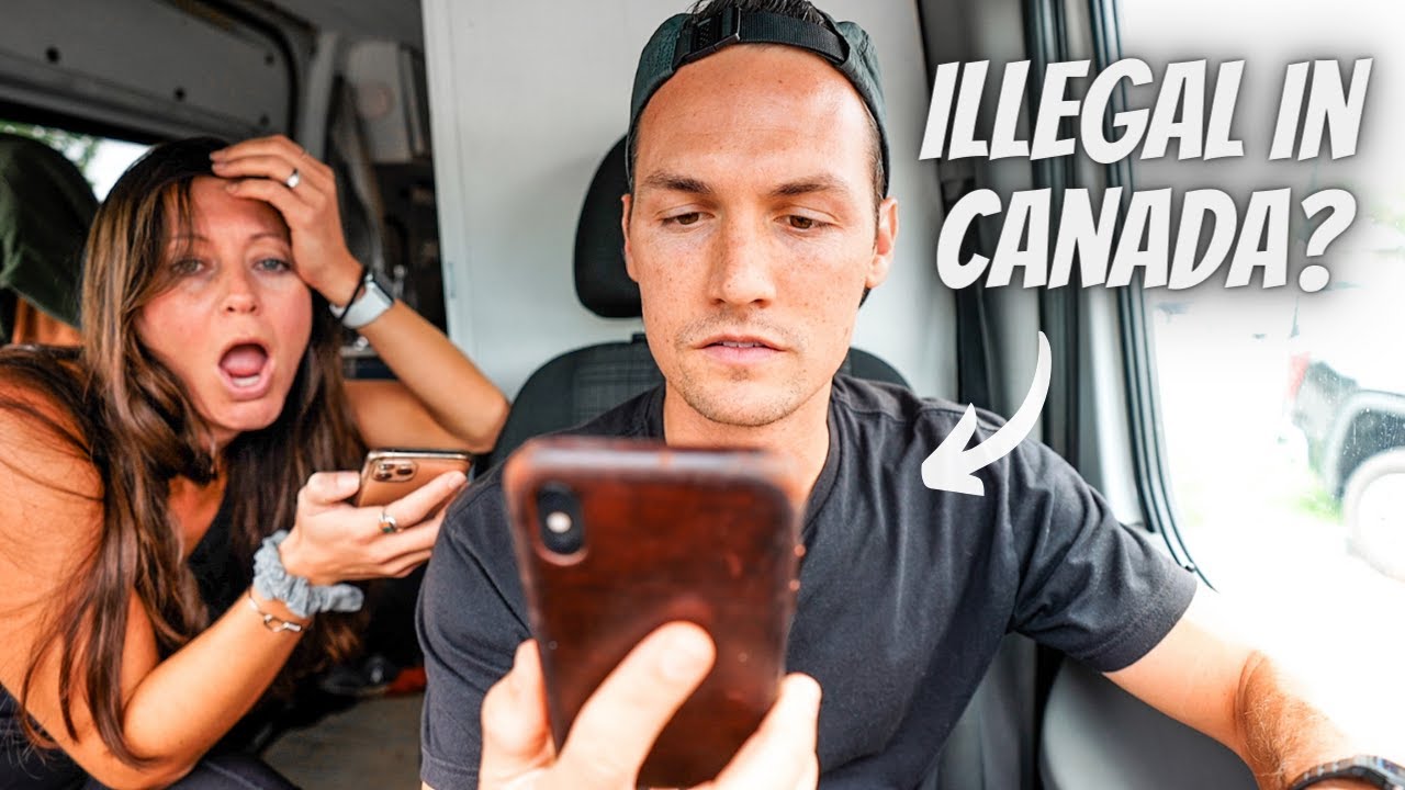 DRIVING OUR VAN TO CANADA (difficult border crossing)