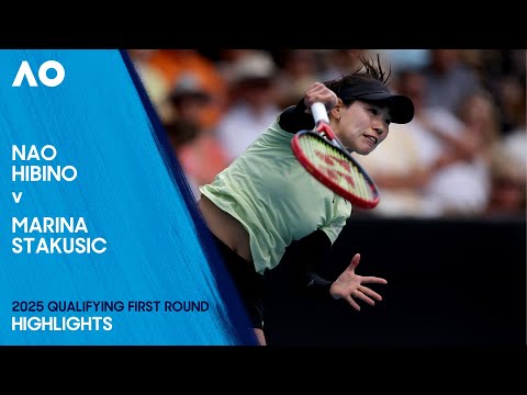 Nao Hibino v Marina Stakusic Highlights | Australian Open 2025 Qualifying First Round
