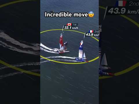 @canadasailgpteam dramatic move at the last mark in Plymouth #sailgp #racing #sailing