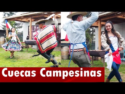 Éxitos de  Cuecas campesinas bailadas por hermosas parejas -Fiesta familiar -Los rancheros de Rapel