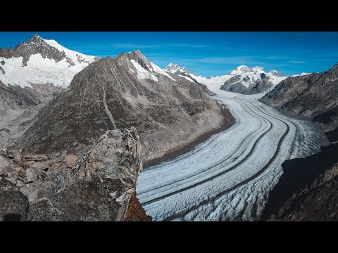 Eggishorn and Aletsch Glacier - Switzerland - Cinematic Drone Video DJI Mini 3 Pro