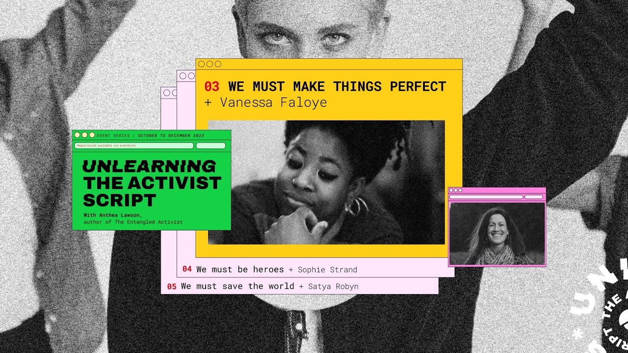 Unlearning the Activist Script #3: We Must Make Things Perfect