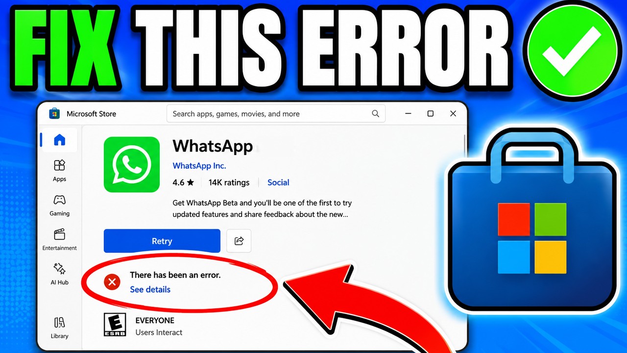 How To Fix "There Has Been an Error" in Microsoft Store