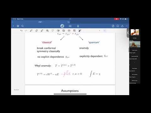 Ignacio Reyes, Trace anomaly in relativistic stars