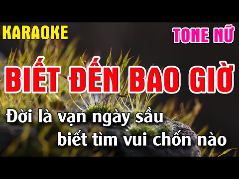 Biết Đến Bao Giờ Karaoke Tone Nữ ( Cm ) Lâm Organ - Karaoke Nhạc Sống