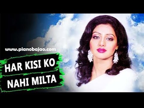 Har Kisi Ko Nahi Milta Yahan Pyar Zindagi Mein (4K Video UHD Audio) - Janbaaz | Feroz Khan | Sridevi