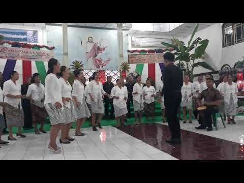 Paduan Suara Kolom 1 Jemaat GMIM Nafiri Tolombukan 1"bintang pelakon bakti" dan "Pukul Tifa"