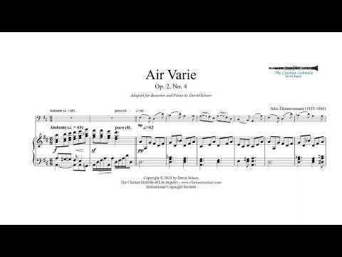 Demersseman, Jules  -  Air Varie, Op  2, No  4 for Bassoon