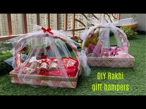 DIY beautiful RAKSHABANDHAN gift hampers #Diyideas#rakhidiyideas