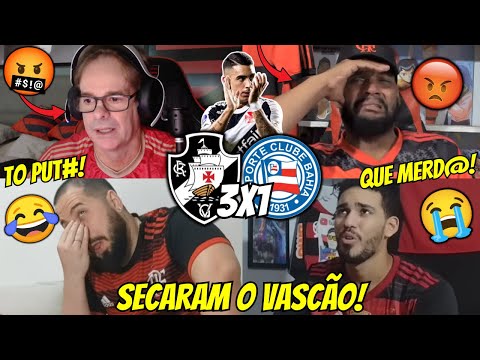 🤬REAÇÕES DOS FLAMENGUISTAS SECANDO O VASCÃO | REACT VASCO 3 X 1 BAHIA BRASILEIRÃO 2025 VAMOS RIR KKK