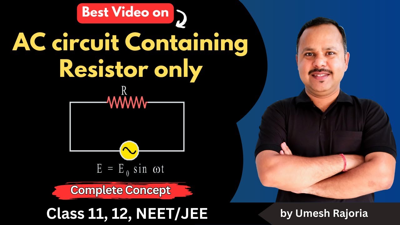 AC circuit containing Resistor | Alternating Current |waveform & Phasor diagram | 12 Physics #cbse