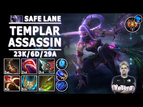Templar Assassin Safe Lane Carry | 7.32d | Yatoro Pos 1 TA Play | Dota 2 Immortal Gameplay