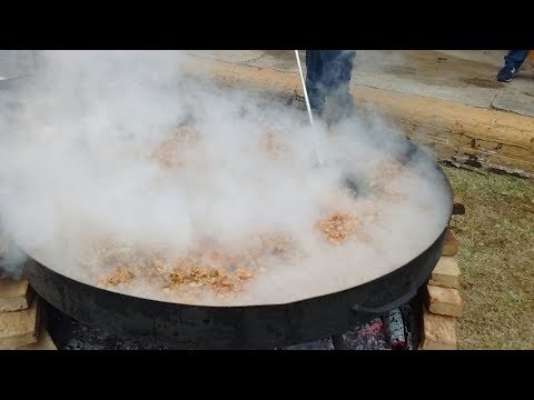 Disco de cerdo agridulce para 200 personas