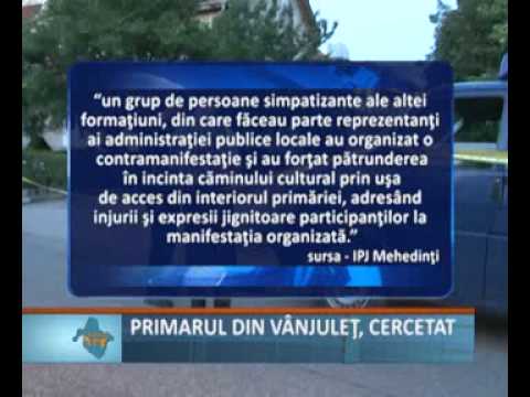 Primarul din Vanjulet cercetat