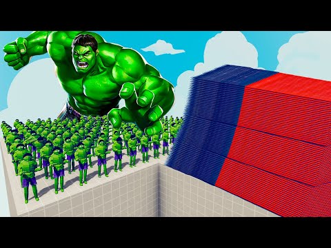 200x HULK + 1x GIANT vs EVERY GOD - Totally Accurate Battle Simulator TABS