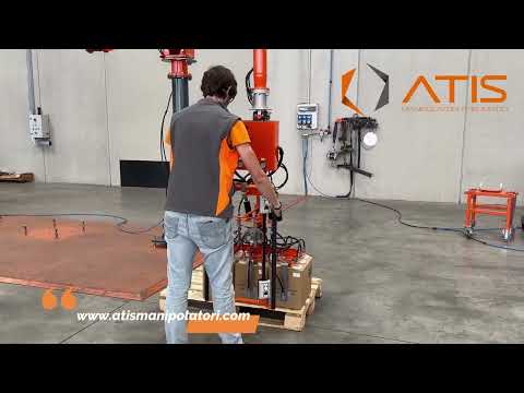 Bras d'assistance à la palettisation de plusieurs cartons en couche