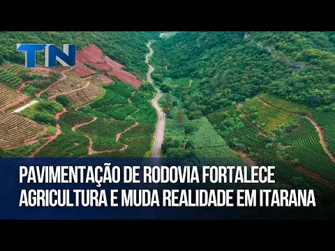 Pavimentação de rodovia fortalece agricultura e muda realidade em Itarana