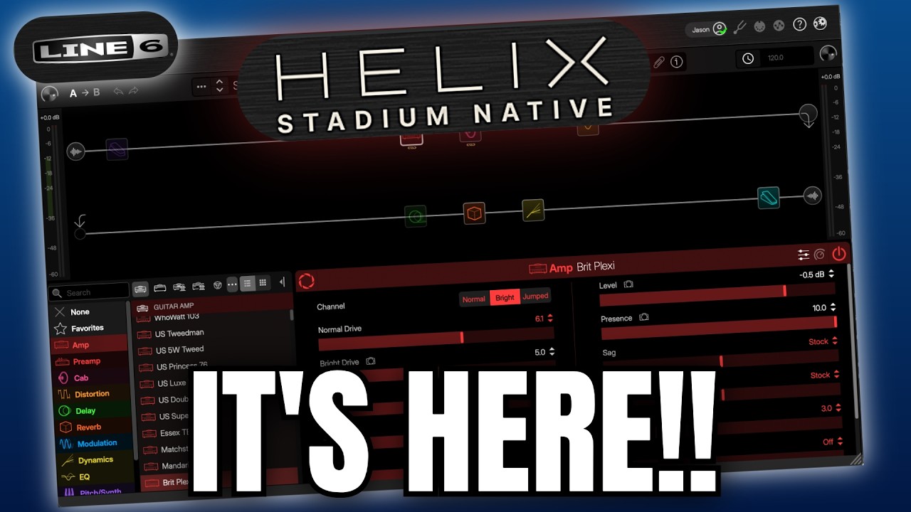 Helix Stadium NATIVE Is HERE! | NEW Line 6 Plugin Full Demo - YouTube