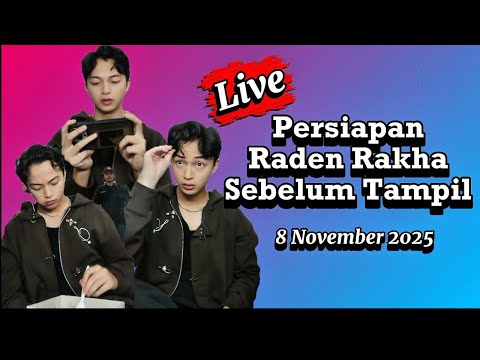 LIVE! Raden Rakha in Makeup Before Taking the Stage at the 2025 LSF Awards ✨