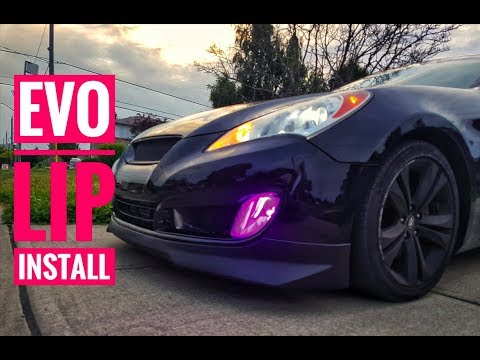Evo Front Lip Install Plastidip Genesis Coupe