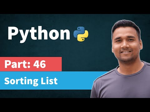 Sorting Python List Part 46 Python Tutorial For Beginners In Hindi