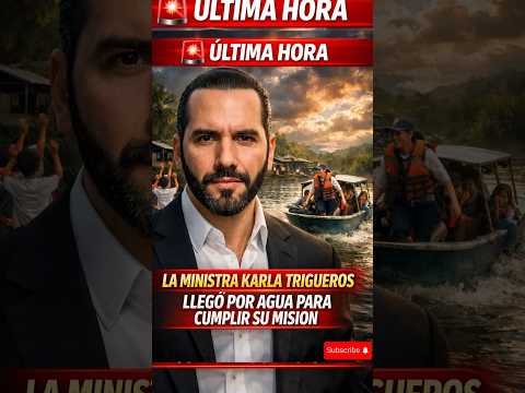 ⏰🇸🇻 ÚLTIMA HORA:Ministra viaja por agua para cumplir su misión educativa