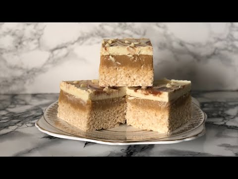 Rice Krispie Millionaires Squares | No-Bake