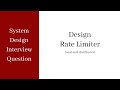 System Design Interview Rate Limiting Local And Distributed