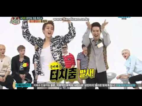 130814 EXO Weekly Idol Xiumin& Suho dance Sistar Give It To Me