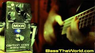 Video thumbnail for MXR M169 CARBON COPY ANALOG DELAY BASS DEMO | BassTheWorld.com by BassTheWorld.com