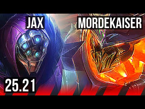 JAX vs MORDEKAISER (TOP) | 8 solo kills, 41k DMG, Rank 8 Jax, 18/4/8 | EUNE Challenger | 25.21