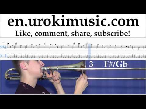 Trombone lessons Shawn Mendes - There's Nothing Holdin' Me Back Sheet Music Tutorial Part#1 um-i352
