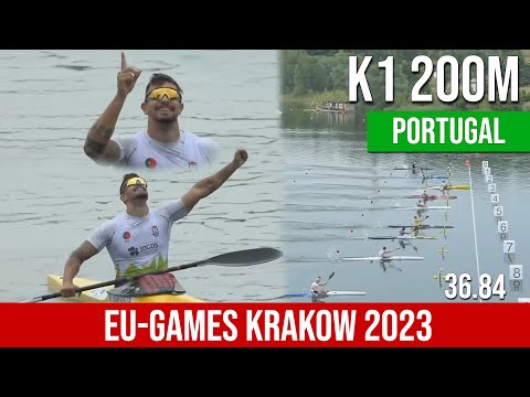 K1 Men 200m Final A EU-GAMES krakow 2023 | PORTUGAL CHAMPION | WAYKVlogs