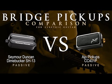 Seymour Duncan DIMEBUCKER SH-13 vs Ajo CC401P - Bridge Guitar Pickup Comparison Tone Demo