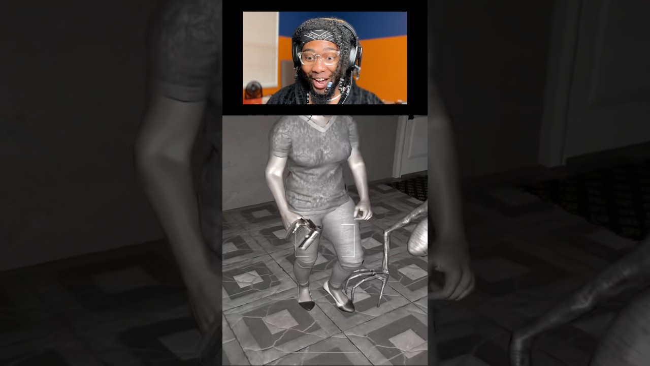 This caught us by surprise #horrorgame