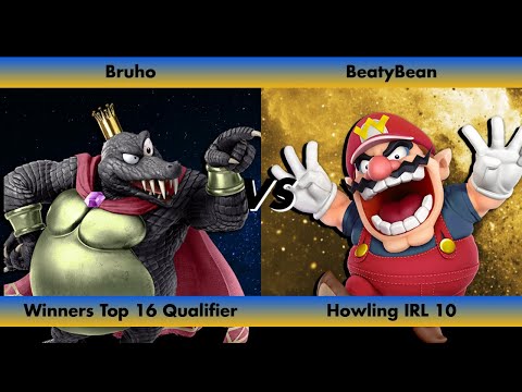 Bruho (King K. Rool) vs BeatyBean (Wario) - Top 16 Qualifier Howling IRL 10