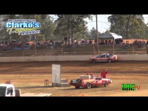 Modified Production - Heat 3 - QLD Title - Maryborough Speedway - 15.09.12
