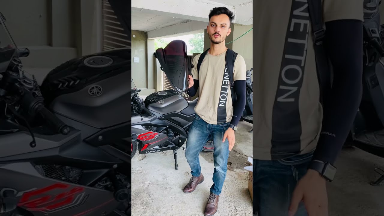 Watch video DB VISOR FOR R15v3 / CHEAP /BEST / RITIK CHOUHAN Now DB VISOR FOR R15v3 / CHEAP /BEST / RITIK CHOUHAN