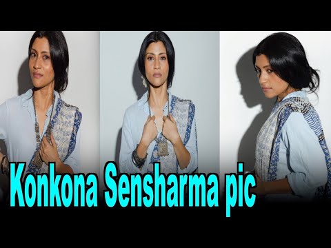 Konkona gives the saree a stylish twist