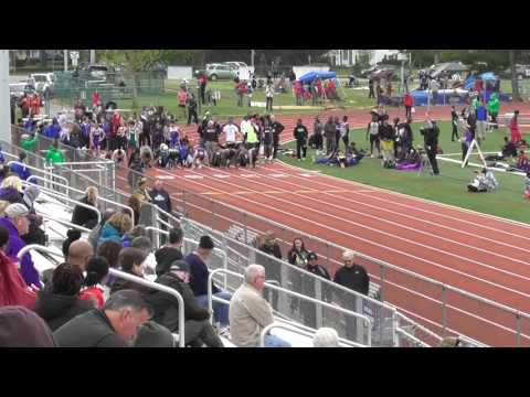 2016 Gary Smith Invitational.  Boys 100m prelims. Heat #3