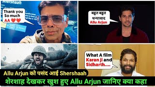 Allu arjun Reaction After Watching Shershaah |Allu Arjun reviews Shershaah, Amazon Prime Video
