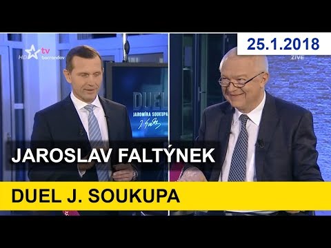 Jaroslav Faltýnek v Duelu J.Soukupa 25. 1. 2018