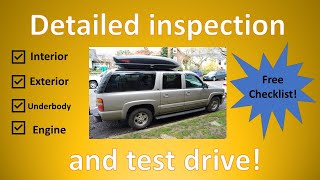 How to buy used car checklist