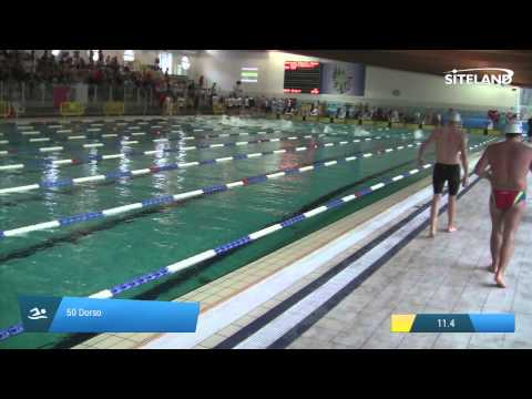 Serie 3 dei 50 Dorso  Assoluti Maschi Master - Campionati Regionali Master 2015 VENETO e FRIULI VG