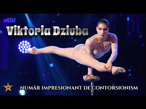 Românii au talent! Viktoria Dziuba, număr impresionant de contorsionism! Totul a fost la superlativ!